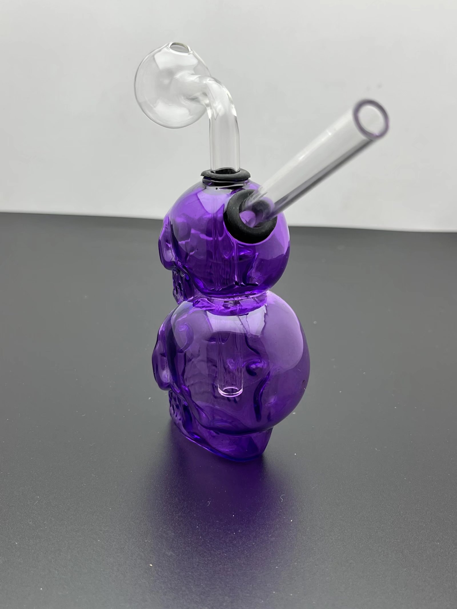 Narguilé Pipe à fumer coloré classique bong violet squelette os verre bouteille d'eau accessoires