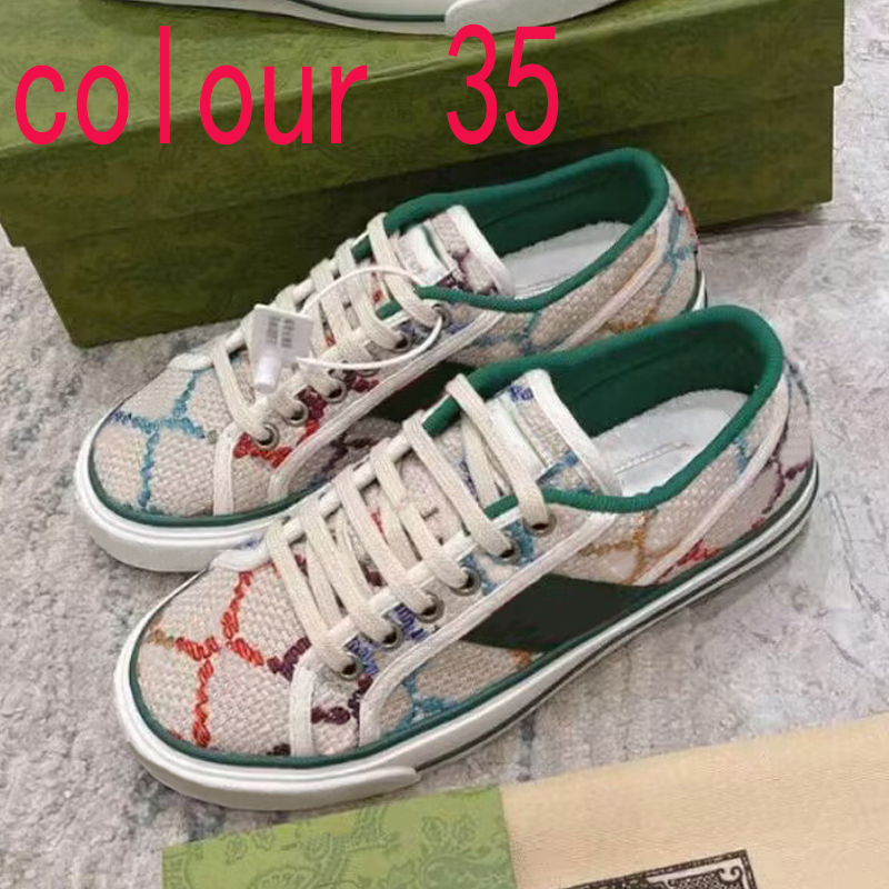 Casual Men shoes designer SHoes women Travel leather lace-up sneaker fashion lady Running Trainers Letters woman shoe Flat Printed gym sneakers size 34-42-46 With box
