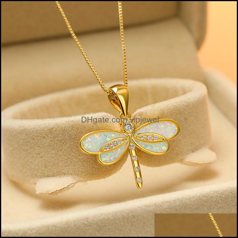 Anhänger Halskette Dragonfly Casual Halskette für Frauen Ins Schmuck Vipjewel Drop Lieferung Anhänger DHQ7M