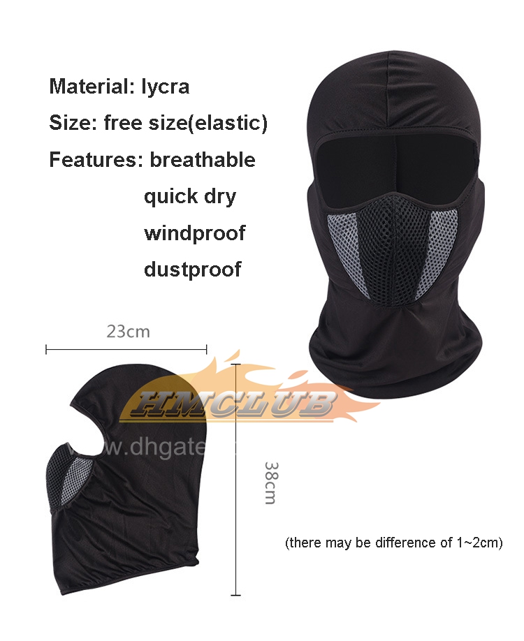 MZZ157 Мотоциклевая маска для маски против UV Balaclava дышащий Gezicht Maskar