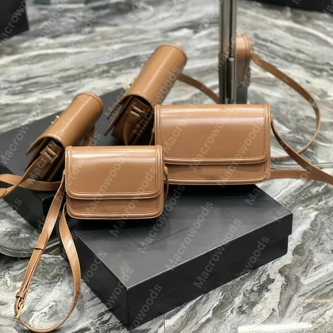 Designer axelväska dicky0750 Solferino Box Luxury Messenger väskor Handväskor SAC A DOS äkta läder Satchel Clutch Cross Body Women Bags Lady Purse Sacoche