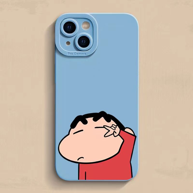 Stylish Silicone Cartoon Anime Telefonfodral Lämplig för iPhone14 13 12 Pro Max 11 12 13 Plus All-Inclusive Protection Phone Case