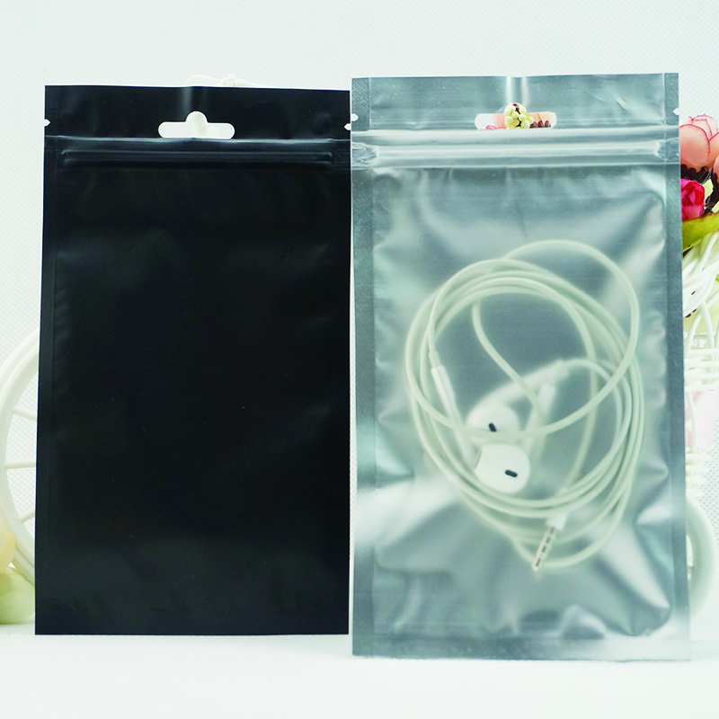 Risförpackningspåsar, färg Mylar Telefonfodral Förvaringspaket Blixtlås Återanvändbar, 100 st8,5x13 cm Front Matt Transparent Plätering Foil Zip Lock Bag, Pack Watch Pouch