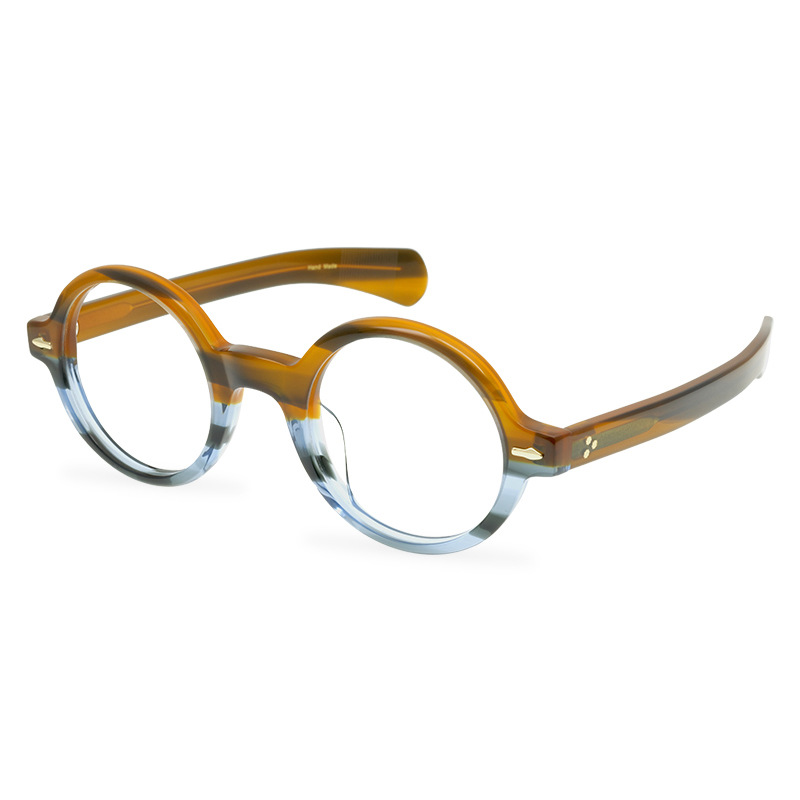 Männer Optische Gläser Runde Brillen Rahmen Marke Retro Frauen Brillengestell ACQUES MARIE MAGE Mode Schwarz Schildkröte Myopie Eyewea236I