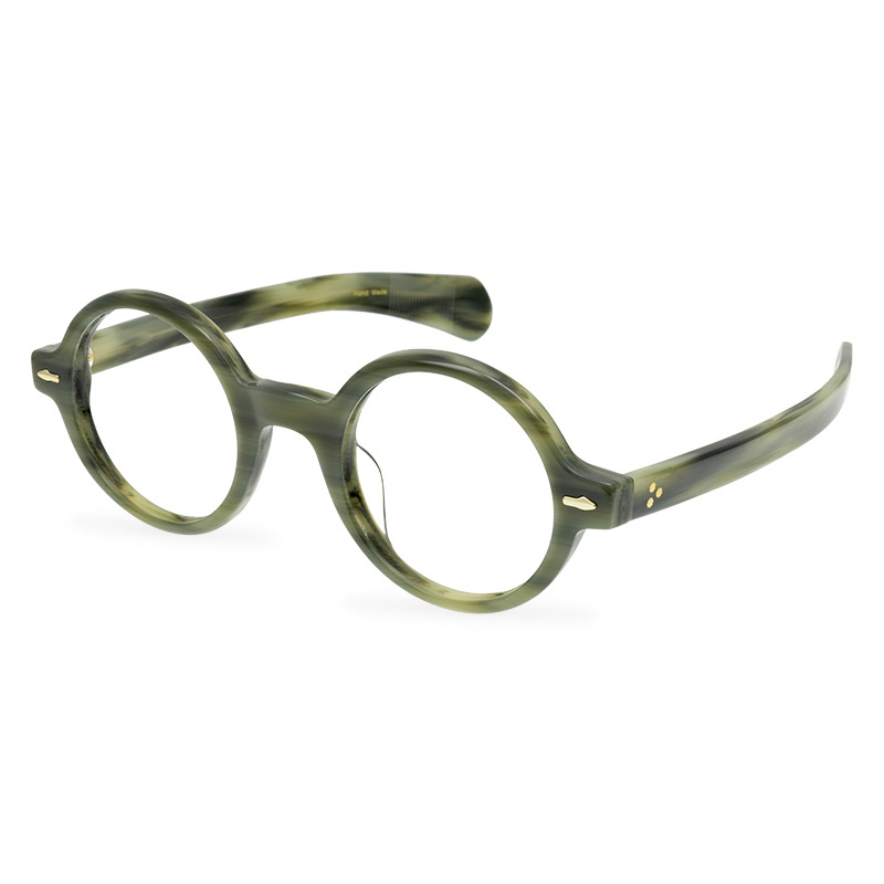 Männer Optische Gläser Runde Brillen Rahmen Marke Retro Frauen Brillengestell ACQUES MARIE MAGE Mode Schwarz Schildkröte Myopie Eyewea312R