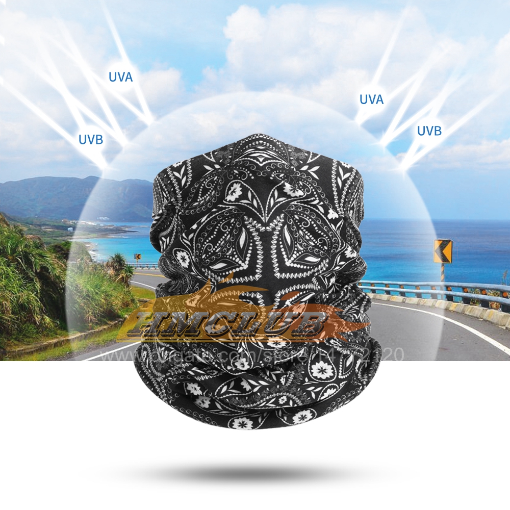 MZZ175 3D Magic pasamontañas máscara facial cubierta motocicleta cuello polaina Motocross transpirable Bandana Moto Biker diadema hombres mujeres