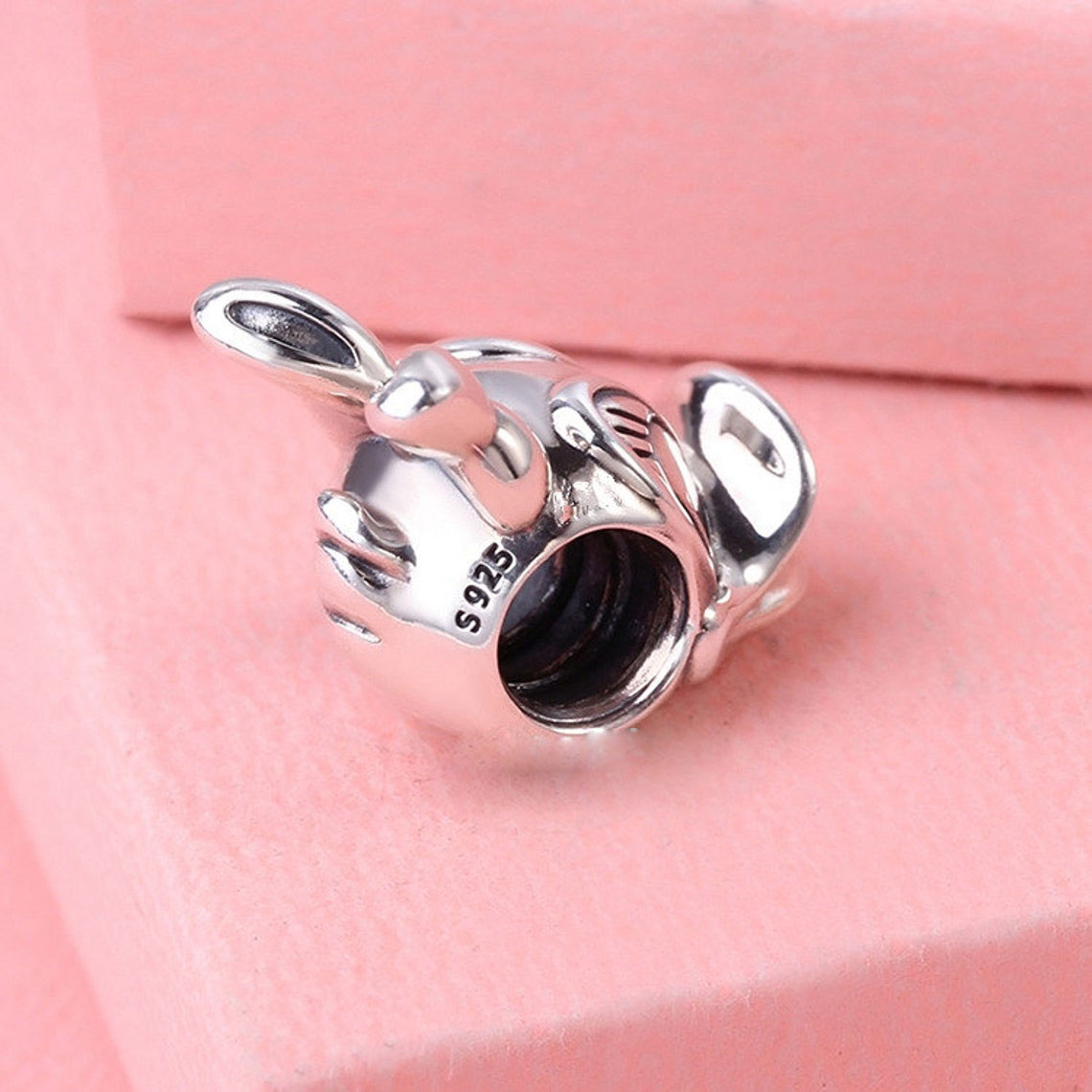 925 Sterling Silver Lovely Cartoon Duck Bead Adatto European Braccialetti in stile Pandora in stile Pandora