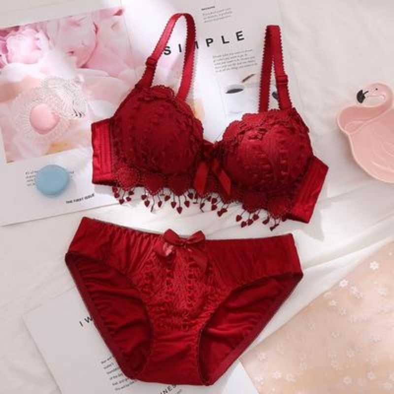 Conjunto sexy moda nova roupa íntima feminina de renda floral sutiã sem fio sólido push up sutiã lingerie espartilho Y2302