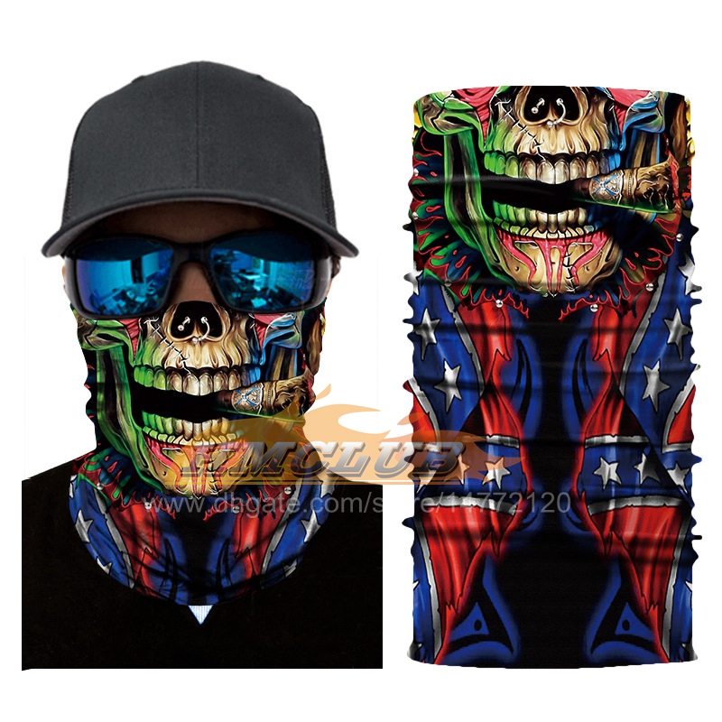 MZZ176 The Venom Bandana Motorcycle 3D 원활한 Balaclava Headwear Skull Cycling Face Mask 야외 바람 방풍 마법 스카프 넥 따뜻함