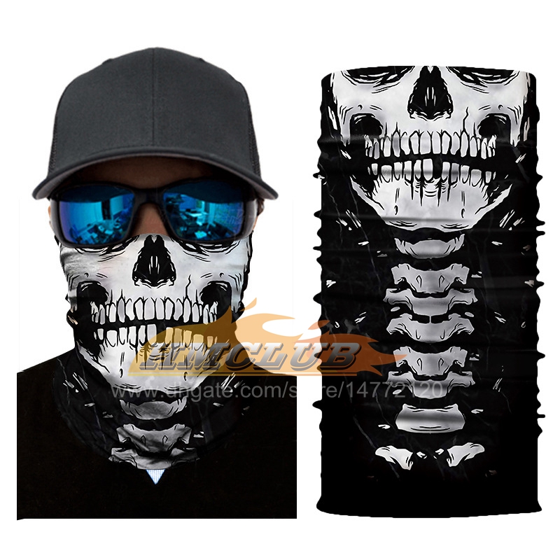 Mzz176 A motocicleta venom bandana 3d sem costura caveira de ciclismo máscara de face máscara de lenço mágico à prova de vento ao ar livre pescoço de pescoço