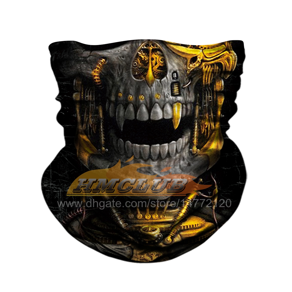 MZZ170 Protezione UV Testa Sciarpa Collo Moto Ciclismo Fantasma Teschio Maschera Sci Passamontagna Fascia Visiera Bandana