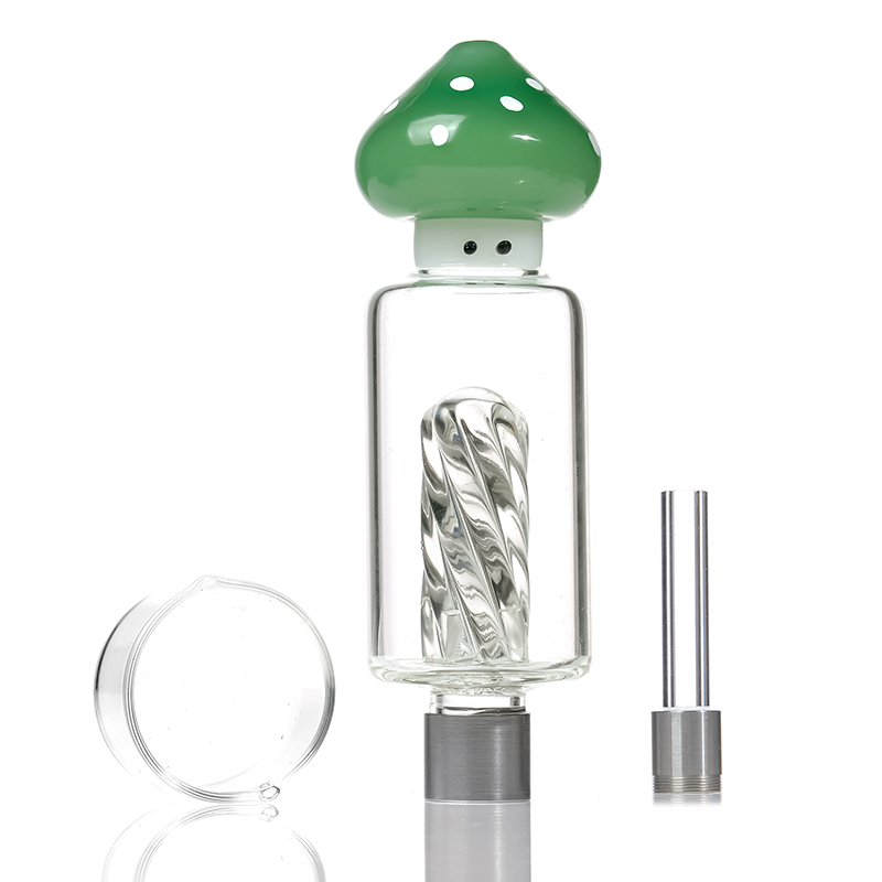 Glas Nektar sammeln Rauchzubehör Klarglasschale 510 Schraubverbindung Edelstahlspitze Rauchpfeife Dab Rigs 2121