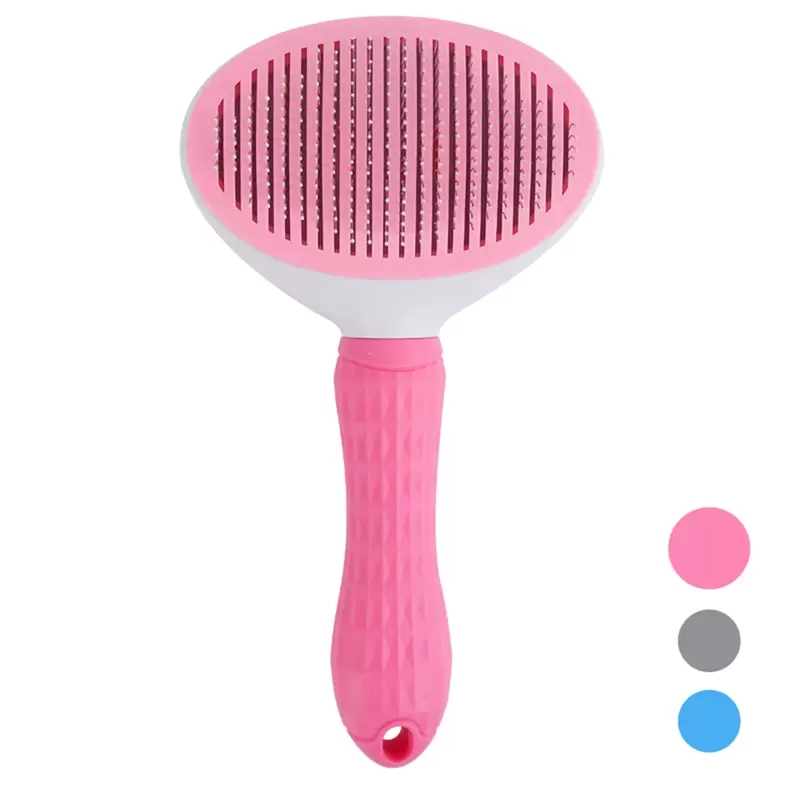 Dog Supplies Grooming Self Cleaning Slicker Brush For Dog Cat Pet Shedding Comb Hair Remover Brosse Grooming Tool Massages Particle