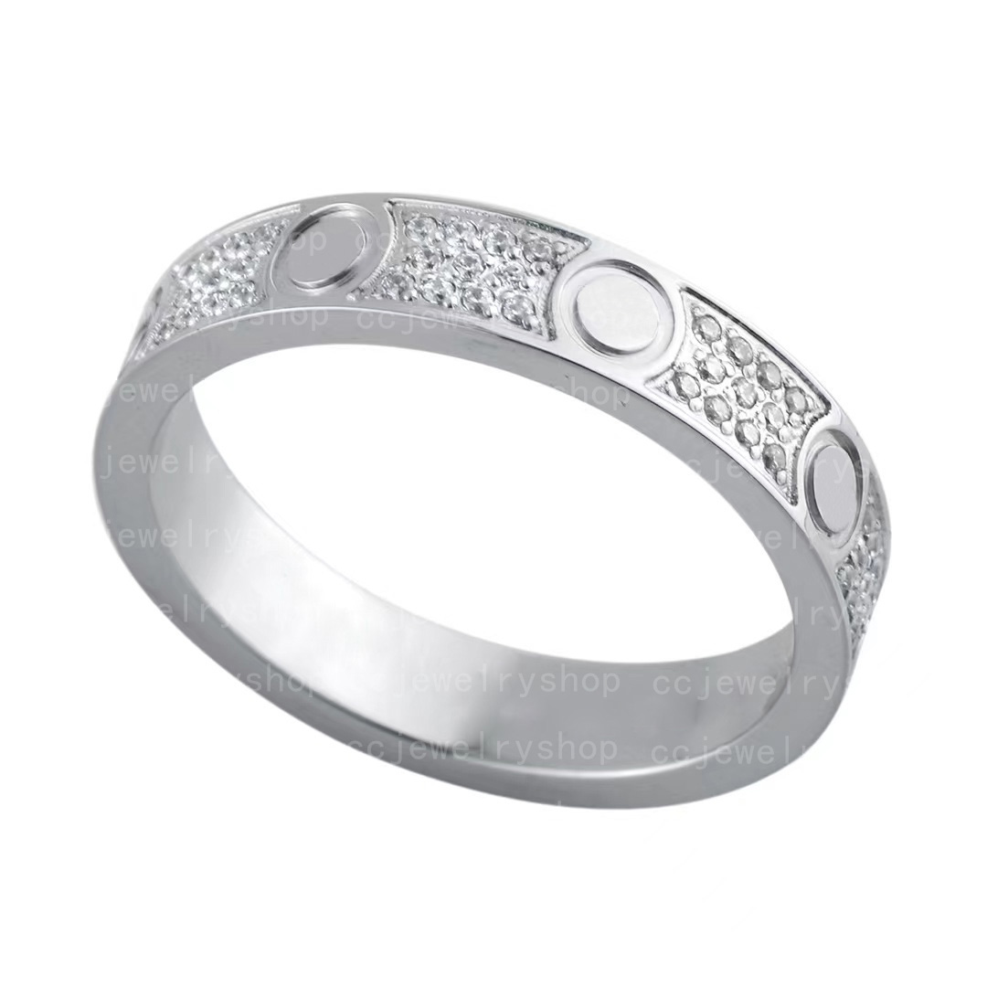 18K Plaqué Or Haute Qualité Bande Anneaux Classique Mode Amour Bague Bague À Ongles pour WomenGirl Mariage Fête Des Mères Bijoux Femmes175U