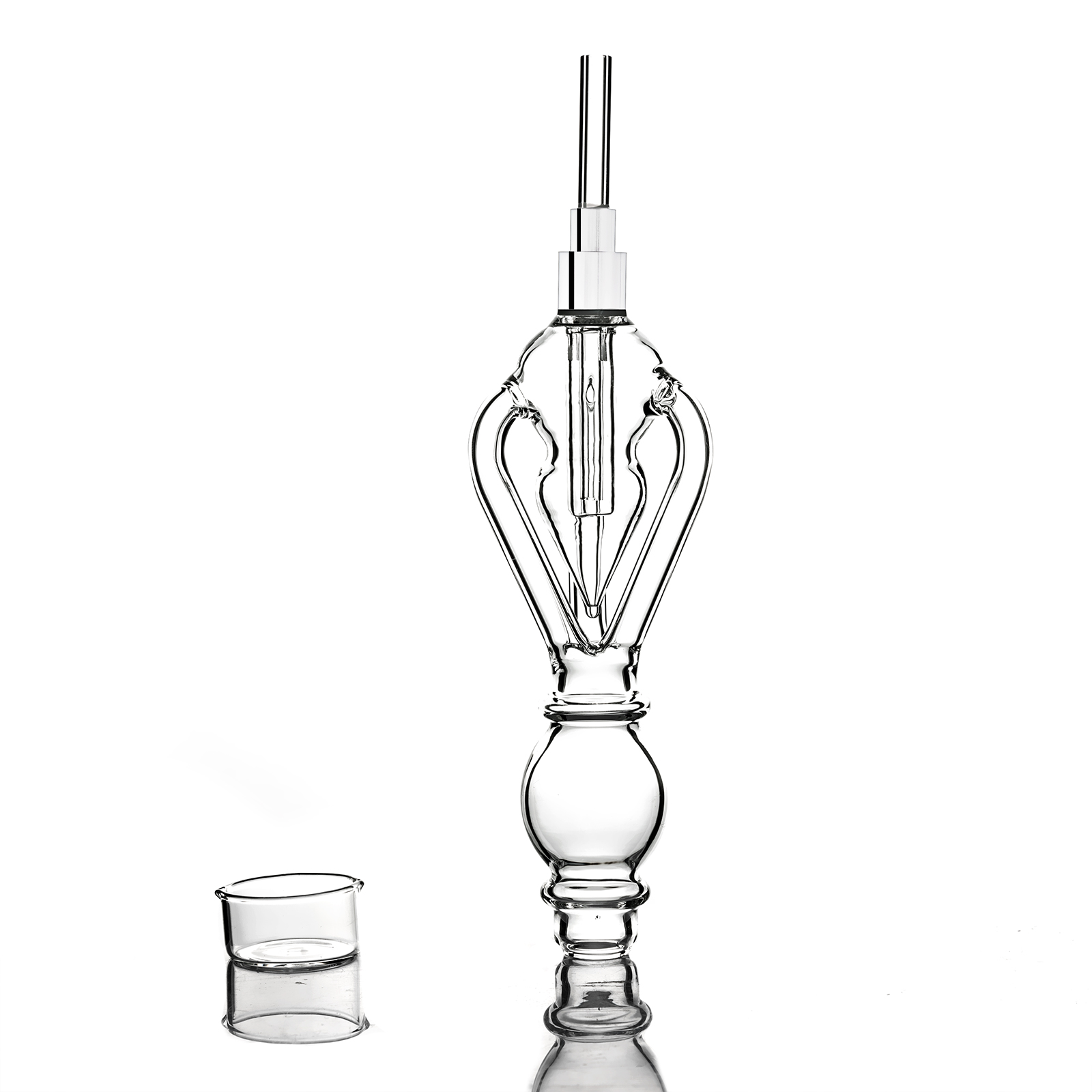 Accessoires de collecte de Nectar en verre, bol en verre transparent, Joint à vis 510, pointe en titane ou pointe en Quartz, tuyau de fumée, plates-formes Dab