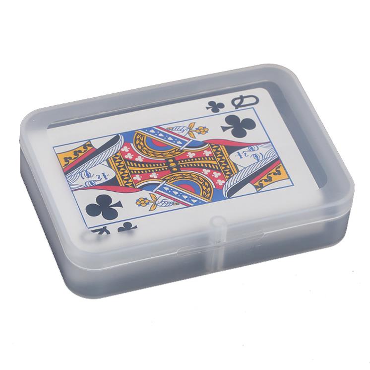 Rectangular Plastic Box Transparent Playing CARDS Plastic Box PP Storage Boxes Packing Case SN4294