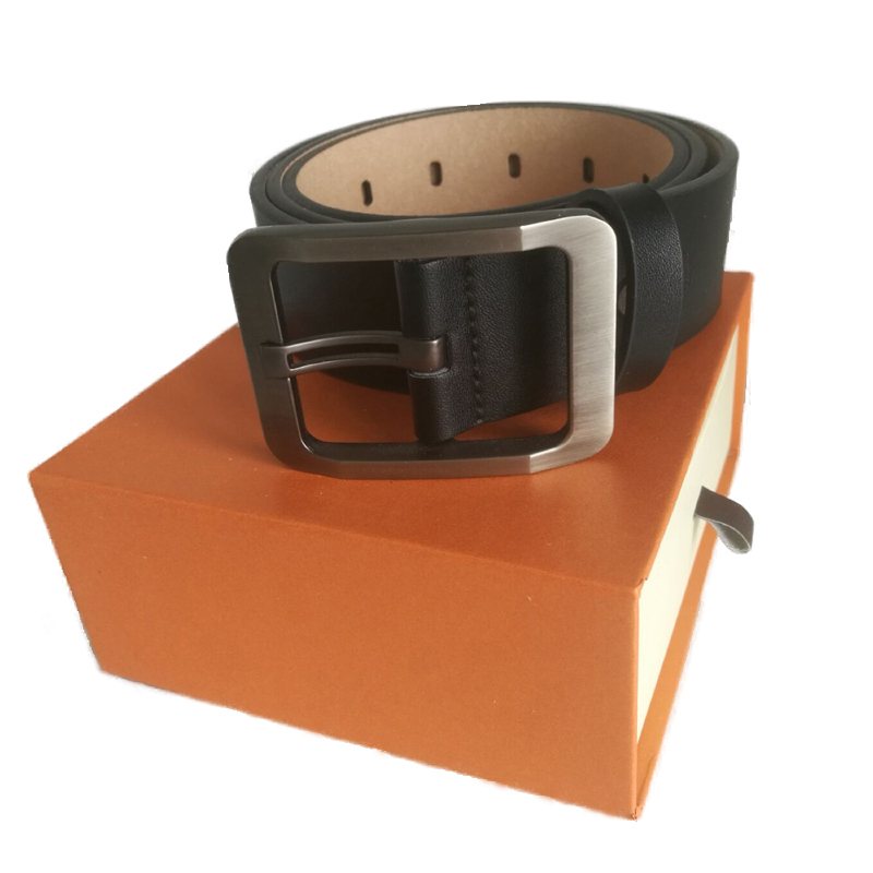 Fashion mens belts big buckle genuine leather womens designer belt with box plus szie236p