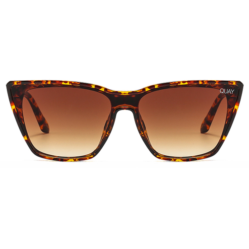 Brand Design Cat Eye Zonnebril Damesmode Quay Zonnebril Vrouwelijke Vintage Spiegel Zonnebril Cateye Feminino Oculos247E