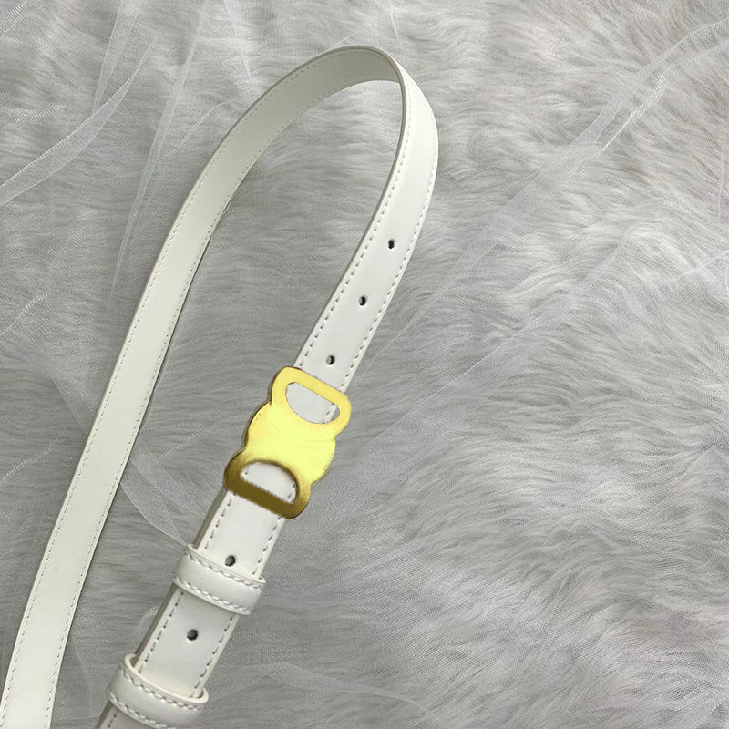 Ceinture de ceinture ceinture double c arc de triomphe en cuir f￩minin 2,5 cm avec bo￮te cadeau