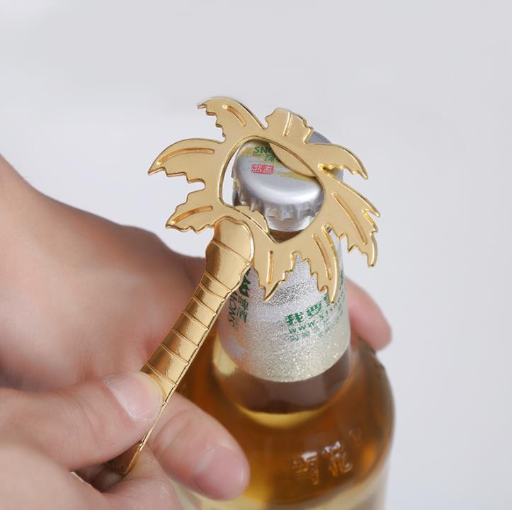 Palm Breez Chrome Palm Tree Bottle Openers Wedding Bridal Shower Favor cadeau bieropener SN629