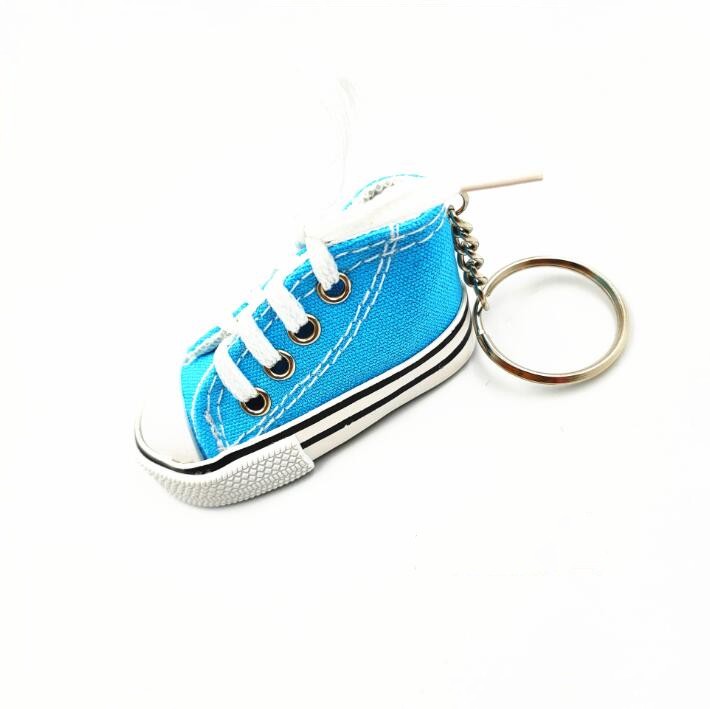 Canvas Shoes Keychains Party Sneaker Tennis Shoe Key Chain 3D Novely Casual Shoes Keyrings Colorful Shoes Holder Handbag Pendant Gifts BC261