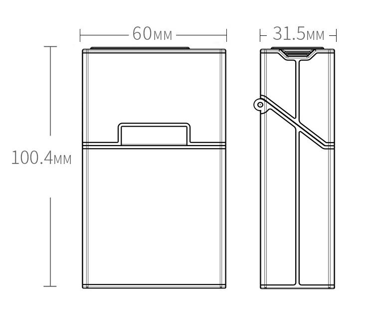 Nieuwste kleurrijke sigarettenkoffer Verwijderbare USB lichtere kit Shell Plastic aluminium Innovatief ontwerp Rookopslag Stash Box Container DHL SN4791