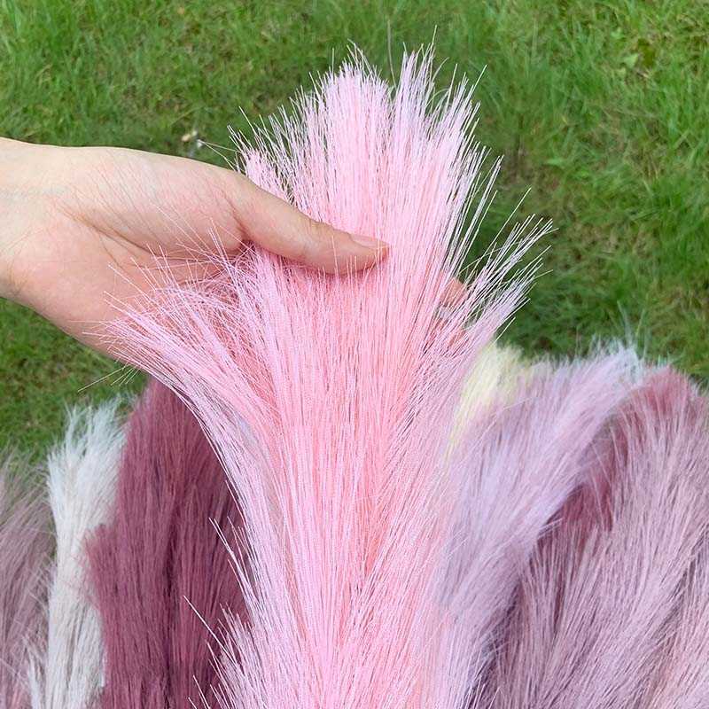 Dried Flowers cm Faux Pampas Grass Reed Artificial For Home Room Vase Ornaments Wedding Birthday Party Decor Fake Plants Y