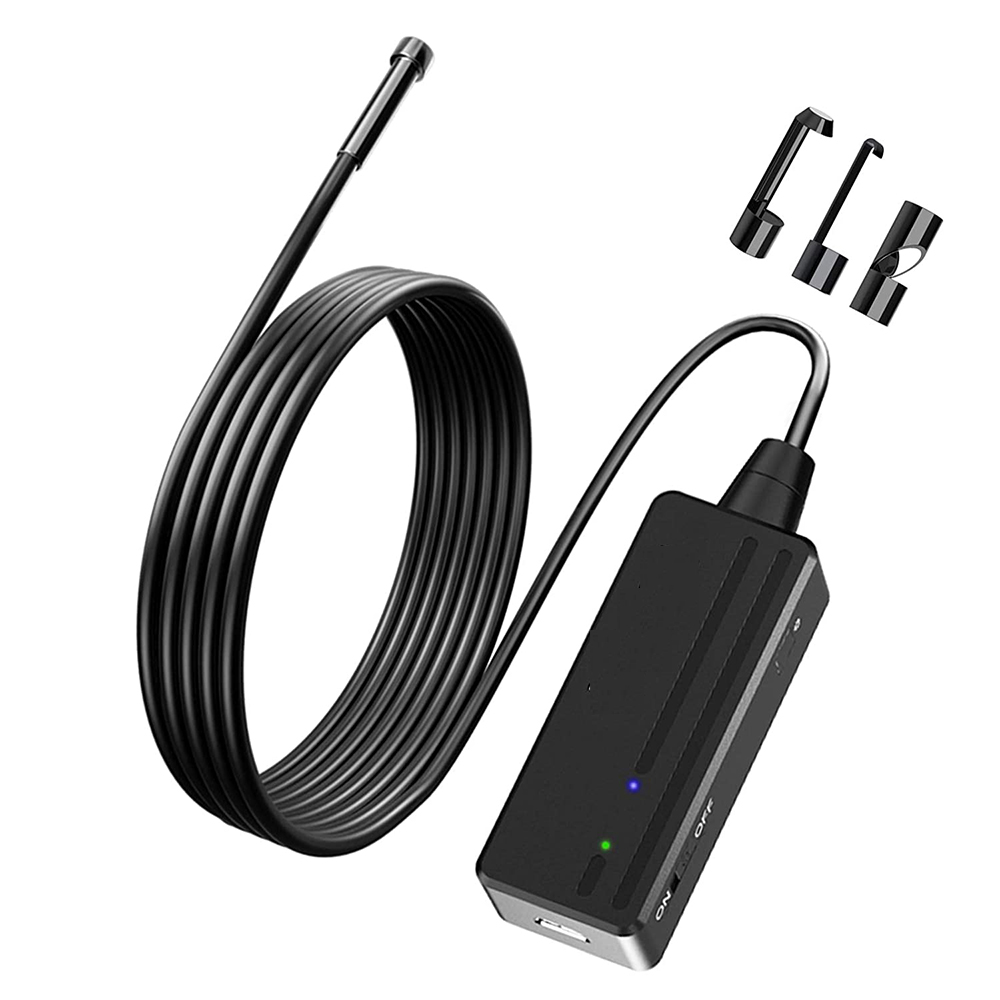 1,5 m kabellengte wifi endoscoop inspectiecamera 1080p 2.0 MP HD met semi-rigide kabel en 8 verstelbare LED's voor iPhone iosandroid CAM PQ104