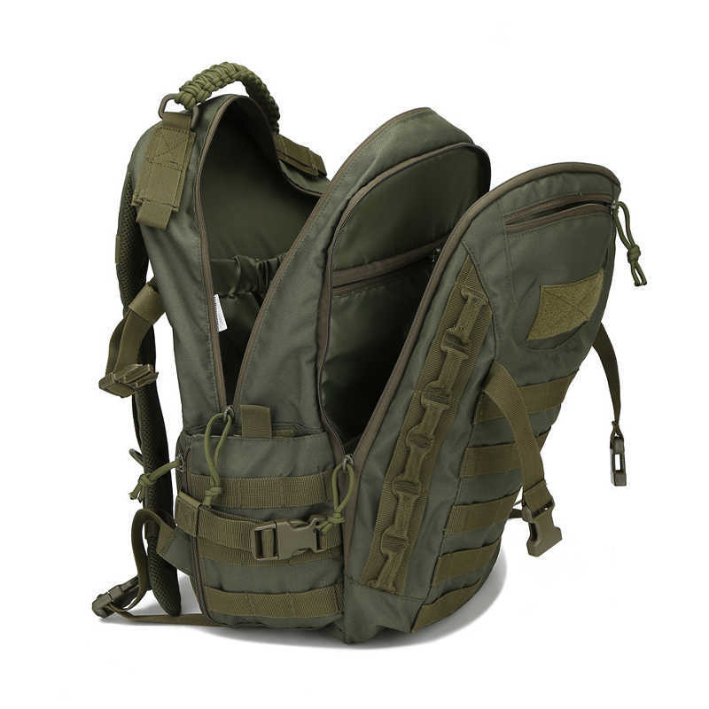 Mochila 35l acampamento mochila à prova dwaterproof água trekking pesca caça saco militar tático exército molle escalada sacos ao ar livre 269d