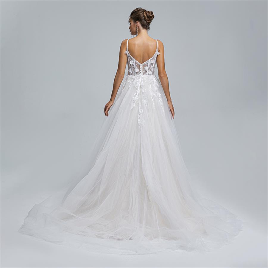 Jupe de robe de mariée de mode de célébrité de tempérament de fleur de luxe ST001