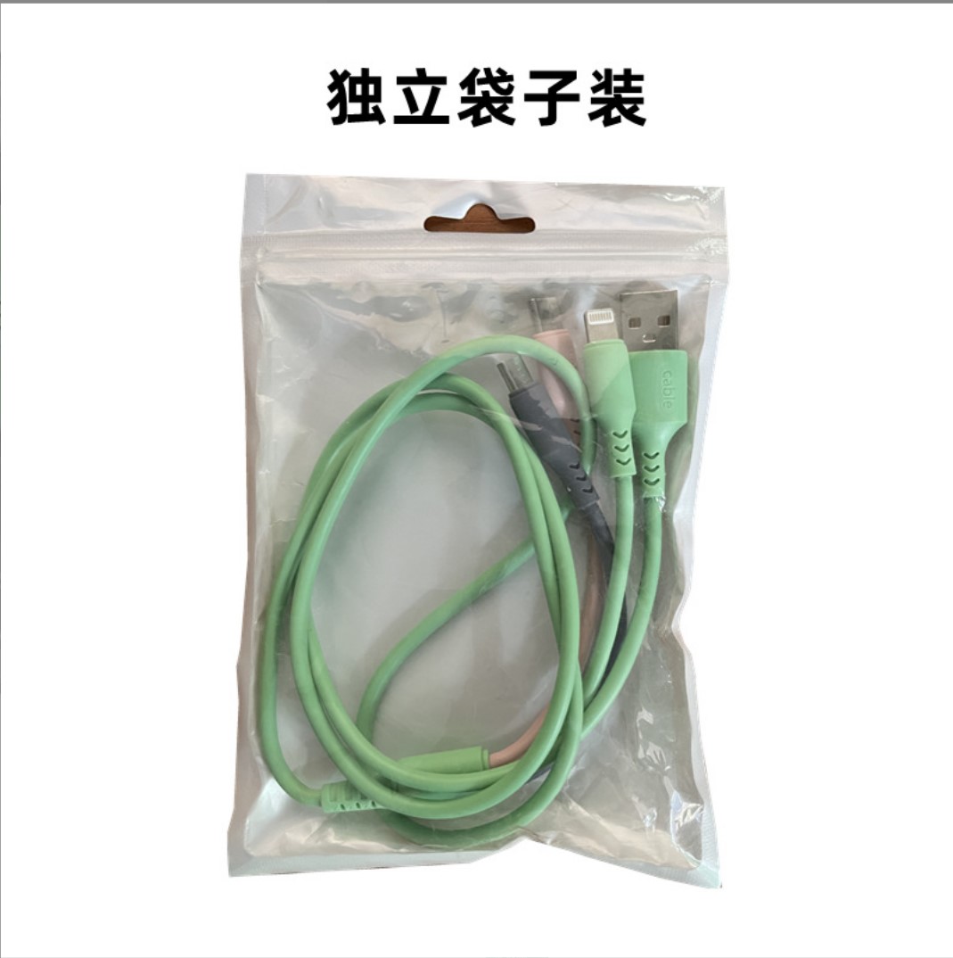 Cables de carga múltiples 3 en 1 Cable micro USB Cable de silicona líquida Carga rápida para tipo C/Android y otros dispositivos móviles HuaWei LG Samsung Note20 S20, etc.