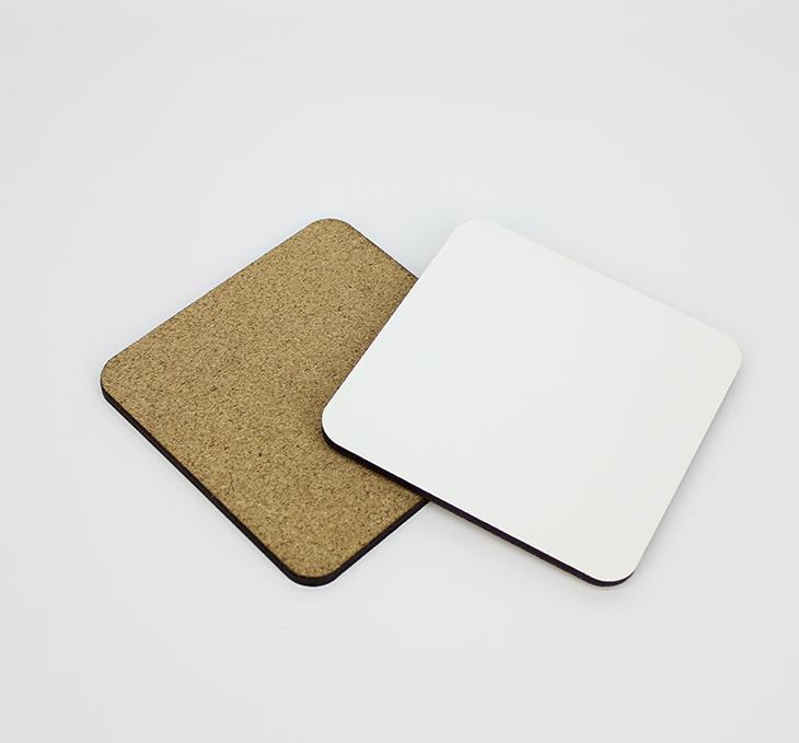 Gros Sublimation Coaster En Bois Table Vierge Tapis MDF Isolation Thermique Transfert Thermique Tasse Pads DIY Coaster SN4792