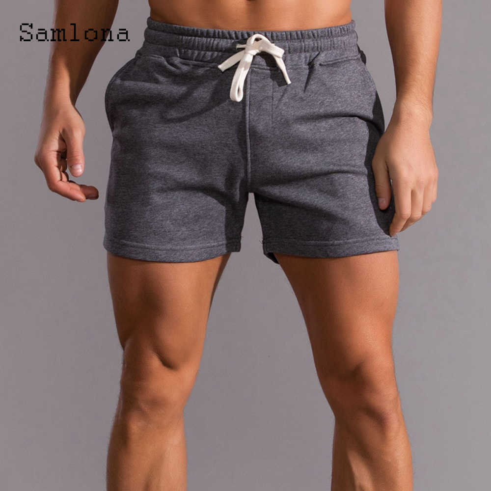 Men's Shorts Plus Size 3xl Leisure Gray Khaki Lace-up Pocket Short Bottom Sexy Male Clothing 2021 Summer New Casual Y2302