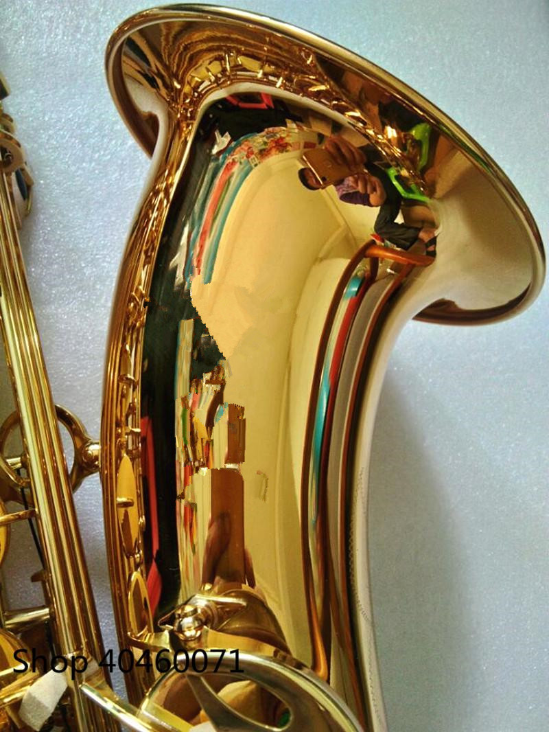 802 Tenor Saxophone BB Gold Lacquer Sax Tenor Musical Musical Musical مع Case Phatpiece4711177