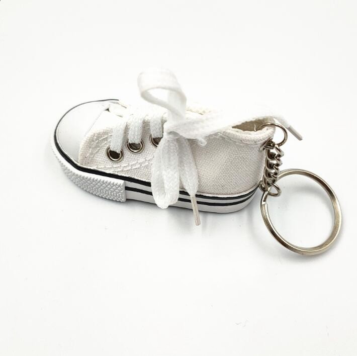 Canvas Shoes Keychains Party Sneaker Tennis Shoe Key Chain 3D Novely Casual Shoes Keyrings Colorful Shoes Holder Handbag Pendant Gifts BC261