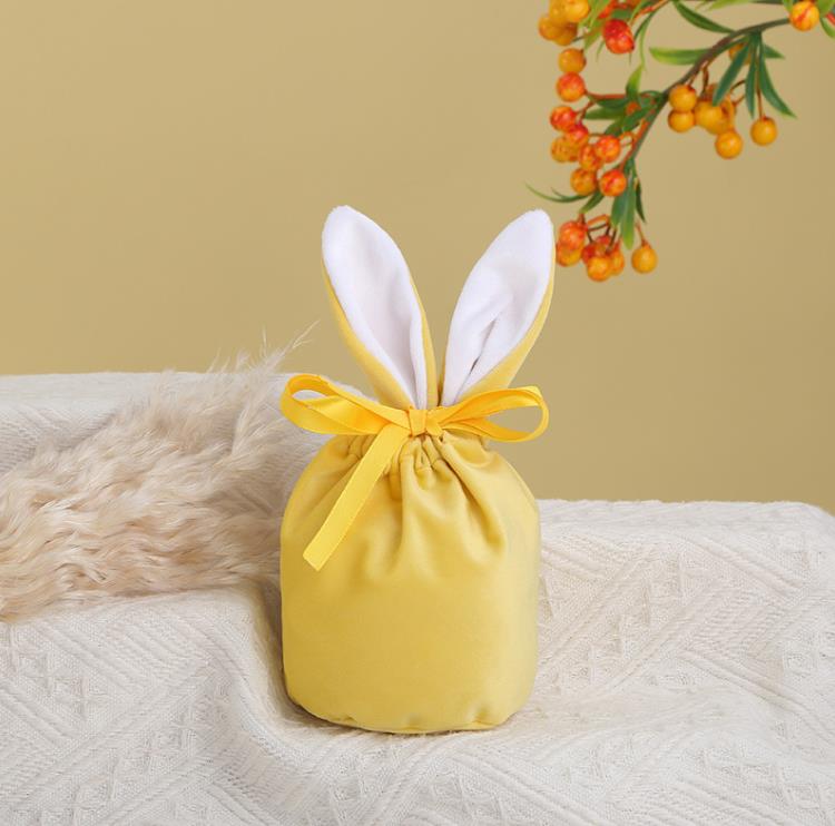 Party Supplies 8 F￤rger Velvet Easter Bunny Bag Easter Presentp￥se Blank Sublimering Bag For Kids Easter SN633