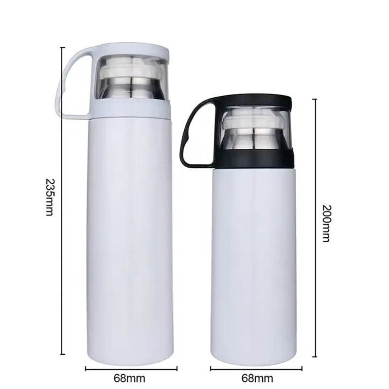 12 Unzen 17 Unzen Tumbler Becher Sublimation leere Wasserflasche doppelwandige Edelstahl-Reisethermoskanne Vakuumisolierte Flasche Thermowasserflasche Tee Kaffeetassen mit Deckel