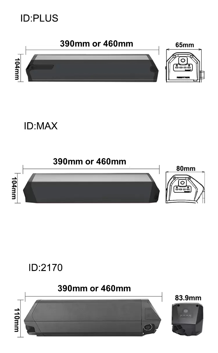 Reention Dorado 48v 25Ah batterij 21700 cellen dorado plus 48Volt 13ah 17.5ah 21ah 1000W 750W Li-ion oplaadbare batterijen pack voor EMTB NCM Moscow Plus ebike