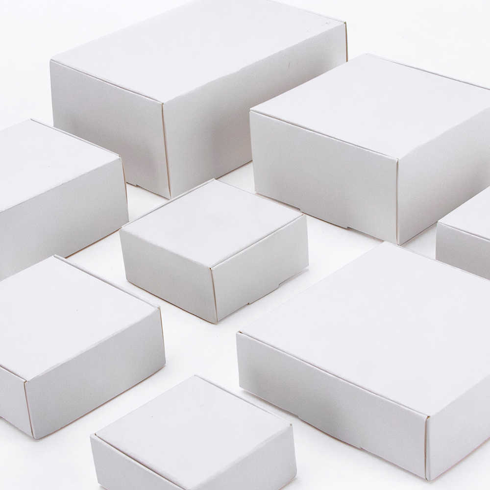 Gift Wrap White packaging Festival party gift box soap carton supports customized size and 0207
