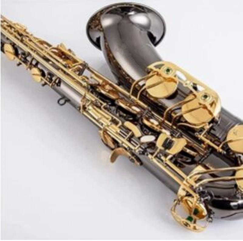 Tenorsaxofon Ny 802 BB Custom Tenor Sax Spela svart nickel Professionellt musikinstrument guldnyckel med fodral