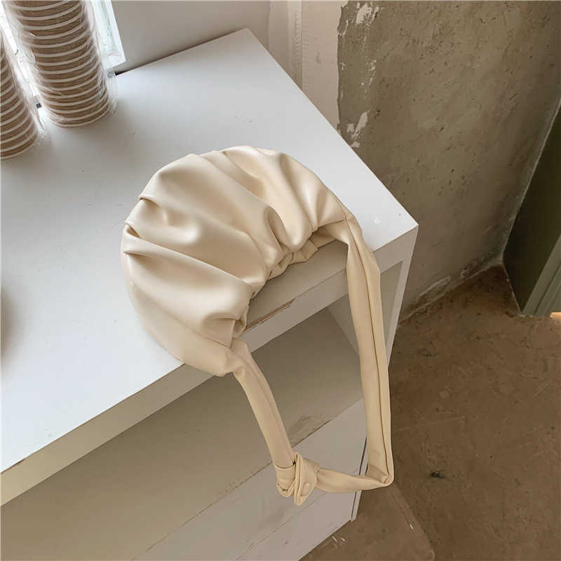 Evening Bag New Fashion Niche Design Wrinkled Dumpling Single Shoulder Oblique Cross Armpit Small Cloud Girl 0805