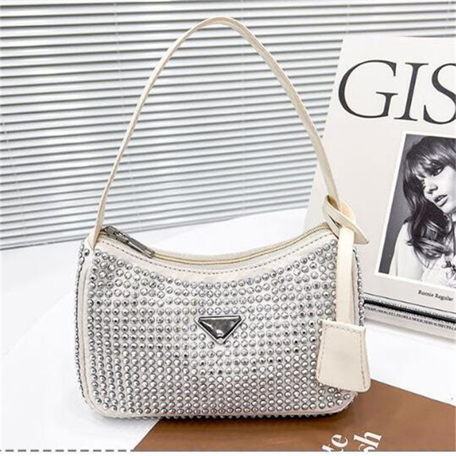 All-over Diamond Armpit Bag Women Fashion Handbag Designer Crossbody Bags Classic Pattern Retro Shiny