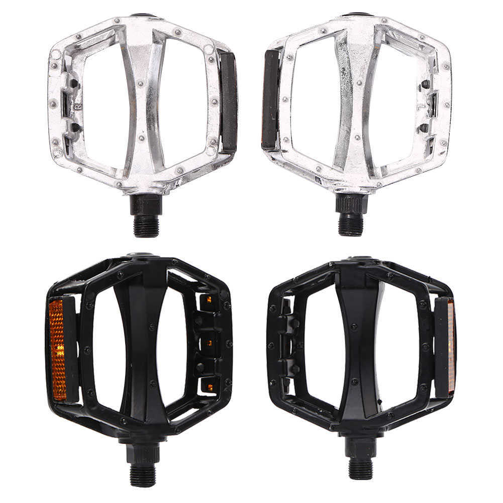 Bike Pedals Sealed Bearing Pedals Flat Pedal 2x Anti-slip Mountain Bike Flat Pedal Bicycle Reflective Pedals Riding Equipment 0208
