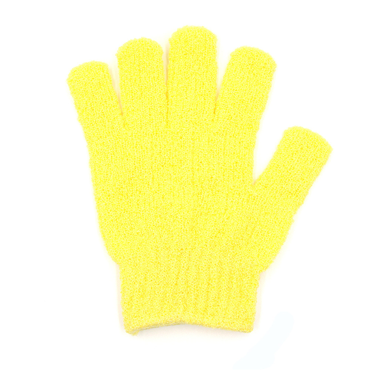 fashion Bath Brushes Colorful nylon body cleaning bath gloves exfoliating baths glovesfive-finger baths gloves household products T2I5059