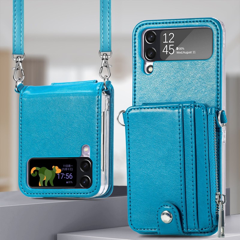 Casos de telefone celular adequados para zlip de celular zlip 4 capa longa inserir saco de zíper removível Creative Two-in-One