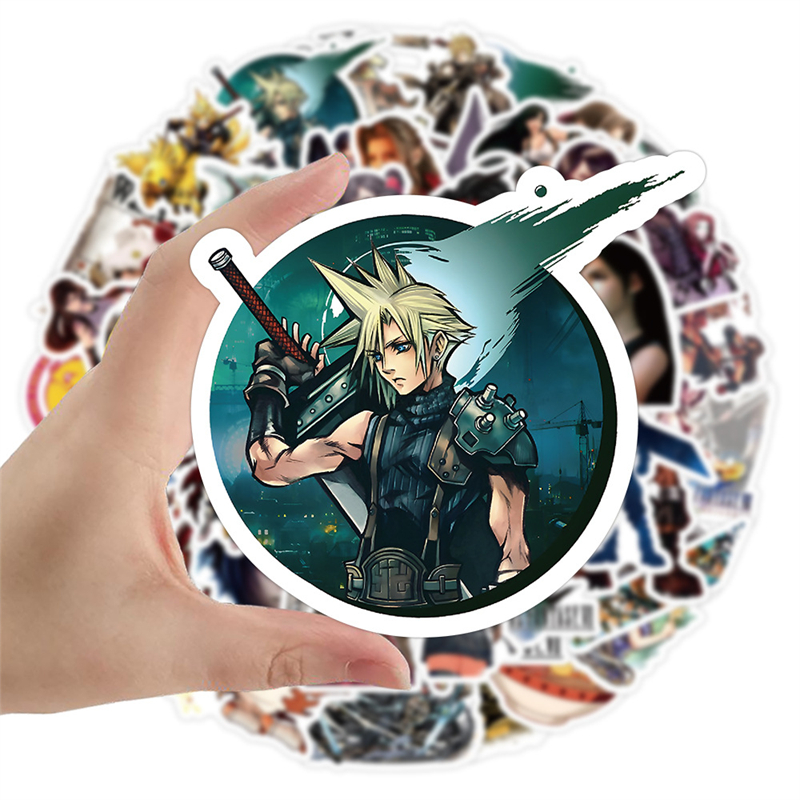 لعبة Final Fantasy Sticker Game FF1 Graffiti Kids Toy Toy Skatboard Car Motorcycle Sticklecle Sconser