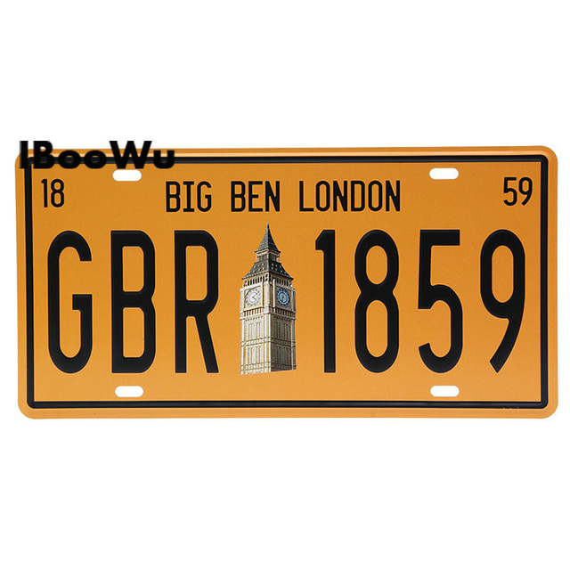 Nummernschild, Metallgemälde, Autonummer, Retro-Gemälde, Route 66, Metall-Nummernschild, Wanddekoration, Bar, Kneipe, Garage, Wanddekoration, Film, Blechschilder, 30 x 15 cm, w01