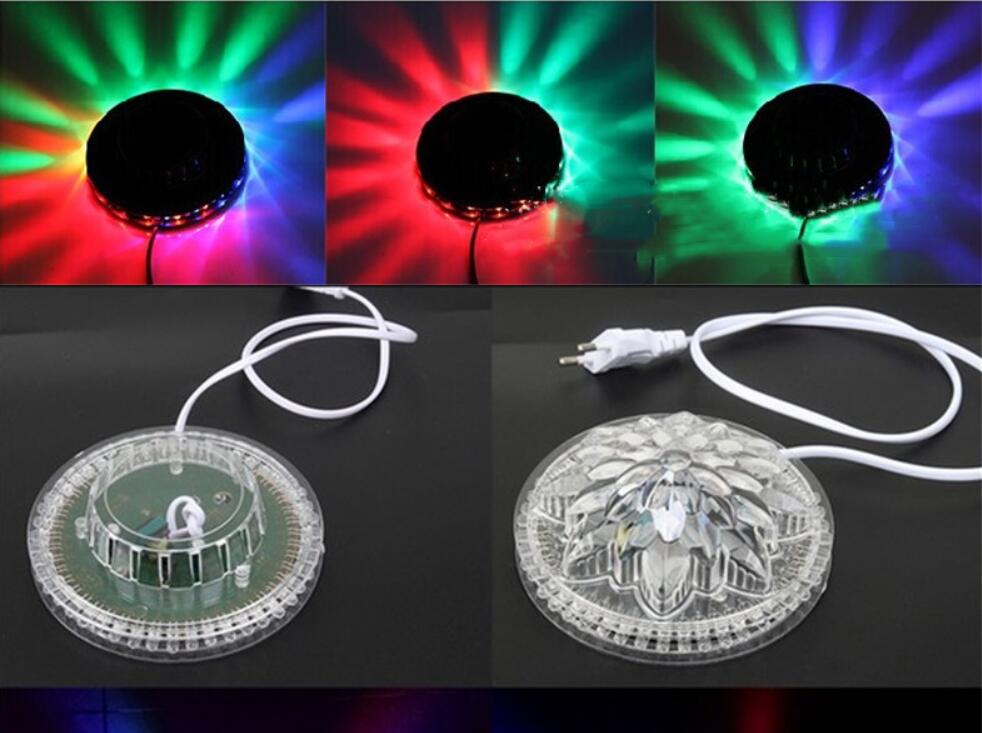 8W RGB Sonnenblume rotierende Laserprojektor Beleuchtung Disco Wandbühne Leuchtstange DJ Sound Hintergrund Weihnachtsfeier Lampe