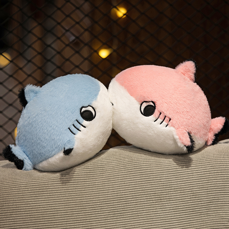 Joli jouet en peluche requin de dessin animé, animaux en peluche Kawaii, coussin d'oreiller, jouets animaux Kawaii pour filles/amoureux de la saint-valentin