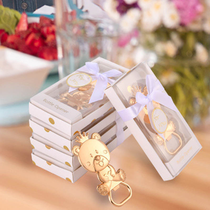 3 Kolory Mały Niedźwiedź Butelki Otwieracz do butelki Favors Baby Shower Dzieci Party Favors Event Peepsakes rocznica